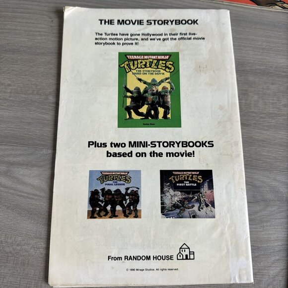 VTG Book Lot Of 4 Teenage Mutant Ninja Turtles Books Plus Return Of The Shredder - Picture 3 of 10